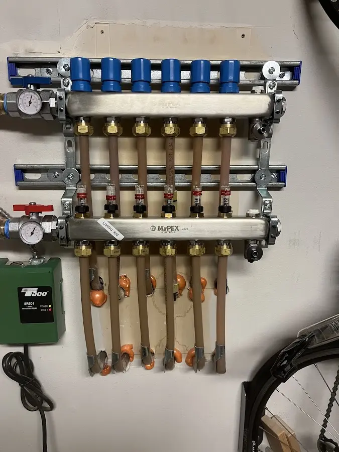 Plumber performing Gas Leak Detection at a residential property in Anderson